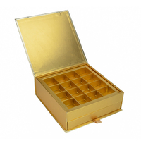 Boîte-cadeau en carton de chocolat noir magnétique à deux couches Boîte de chocolat de luxe avec tiroir avec certificat SABRE
