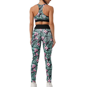 Servicio OEM Ropa profesional Tallas grandes Mujeres Sublimación Yoga Set Transpirable Secado rápido Mujeres Sublimación Yoga Set - Product Image 3