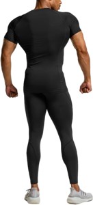 New 2025 Compression Customize Logo Quick Dry Running Fitness Elastic Short Sleeve Gym <b>Rash</b> <b>Guard</b> for <b>Men</b> T-shirt Amano Sports - Product Image 5
