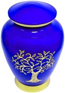 Urnas funerarias de aluminio de simpatía de cremación de árbol, caja de urna de cremación de aluminio de lujo hecha a mano, caja de adultos, urnas funerarias de recuerdo - Product Image 5