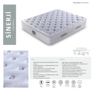 Colchón Ortopédico de Doble Cara Sinerji, Duradero, Contemporáneo, Espuma de Alta Densidad, Tejido de Poliéster Transpirable, 30 cm, King - Product Image 2