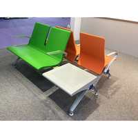 Chaise d'attente moderne pour réception, banc de salle d'attente d'aéroport, chaise de salle d'attente de clinique à 3 places
