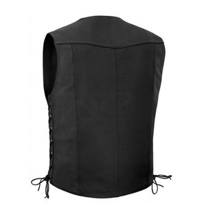 Chaleco de cuero sin mangas para hombre, ropa de moda, diseño personalizado, chalecos de cuero 2025, Chaleco de cuero de precio razonable - Product Image 5