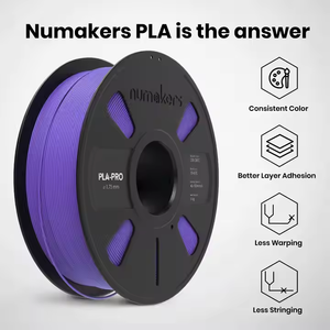 Numakers Meilleure Qualité 1kg PLA Pro Thanos Violet 1.75mm Filament d'impression 3D Tiges en plastique pour des impressions durables vibrantes et précises - Product Image 2
