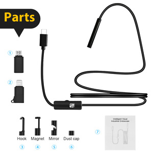 Dearsee Caméra Endoscopique USB 3-en-1 Mini Caméra d'<span class=keywords><strong>Inspection</strong></span> Capteur CMOS Étanche Grand Angle Industrielle <span class=keywords><strong>Android</strong></span> 1 Mètre - Product Image 2