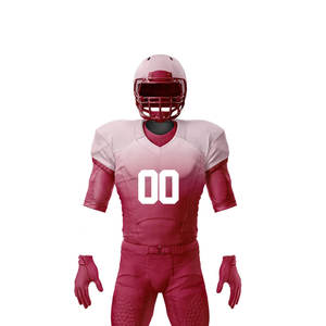 Vente d'usine directe nouveau Design respirant hommes adulte Football uniforme à manches courtes bas quantité minimale de commande Football américain entraînement imprimé - Product Image 3