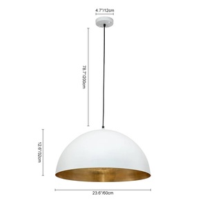 Lustre martelé de qualité exclusive Design attrayant Lampe suspendue de luxe Couleur blanche pour la décoration d'hôtel à bas prix - Product Image 6