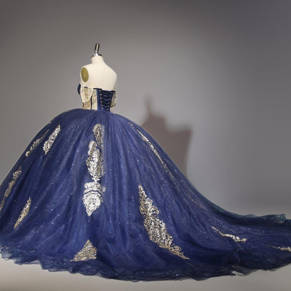 Jancember WC010 Shiny Royal Blue Quinceanera Party Women's Dresses With  Shawl| Alibaba.com