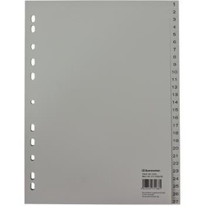 Soennecken DIN <b>A4</b> 1-54 Polypropylene Grey File <b>Folder</b> Accessories SOENNECKEN Product - Product Image 1