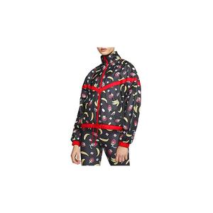 Chaqueta Nike Tejida Estampada para Mujer, Cortavientos, Color: Negro/Rojo Universitario, 100% Auténtica - Product Image 3