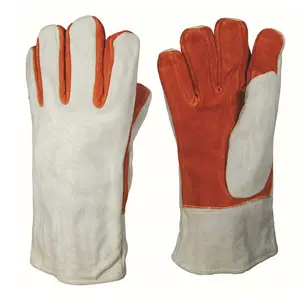 Cow Split Leather Working Welding Gloves - Safety Gloves Welding Safety Clothes