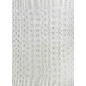 Alfombra de Lana Anudada a Mano Hula AKWL-1209, Color Marfil, Rectangular Grande con Diseño Geométrico, para Sala de Estar, Pasillo o Habitación Juvenil - Product Image 1