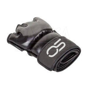 Gants MMA 8oz demi-doigt avec logo personnalisé Gants de boxe jeunesse nouveau style Poignées confortables en cuir véritable pour les arts martiaux - Product Image 5