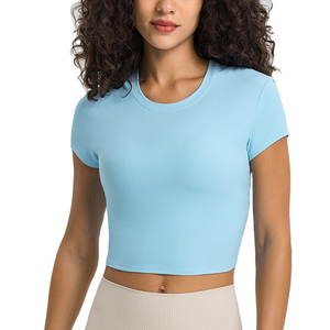 Tops cortos personalizados al por mayor para mujer, camisetas con estilo con nuevo diseño de fabricante de moda con el mejor precio y diseño personalizado - Product Image 6