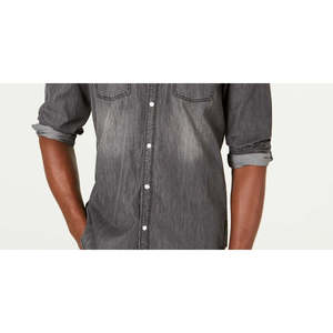 INC International Concepts Camicia in denim sbiadito da uomo XX-Large in grigio - Product Image 3