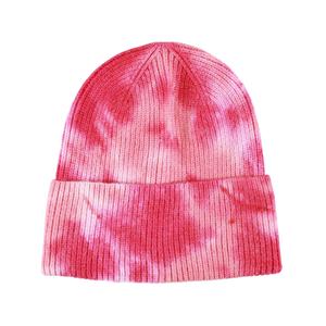 Gorro de Moda Personalizado Unisex, Gorro de Punto con Estampado Tie-Dye y Pompón, Gorros Cálidos de Invierno para Mujer, Tendencia 2026 - Product Image 5