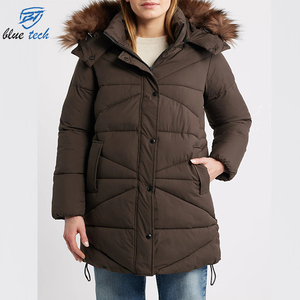Chaqueta Acolchada Larga de Punto para Mujer al por Mayor, Logotipo y Diseño Personalizados, Cálida para Invierno, Secado Rápido, Precio de Fábrica, Nuevo Estilo 2026 - Product Image 4