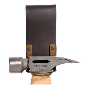 Soporte de martillo de cuero de vaca Premium, accesorio de cinturón de herramientas hecho a mano para profesionales, soporte de martillo de uso confiable - Product Image 1