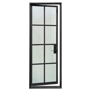 ประตูรักษาความปลอดภัยเหล็กดัดเดี่ยวแบบสำเร็จสำหรับการใช้งานภายนอกดีไซน์ใหม่ - Product Image 1