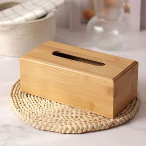 Caja de Madera Premium para Guardar Pañuelos, Dispensador Decorativo de Pañuelos para Decoración del Hogar - Product Image 1