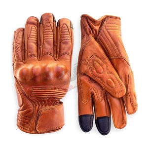 Guantes de Motocicleta de Cuero Transpirables y Resistentes al Viento con Pantalla Táctil, Guantes Deportivos de Protección para Motocicleta de Talla Grande - Product Image 6
