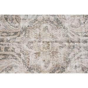 Alfombra vintage extragrande de 11.1x12.3 pies, alfombra turca gris con motivos de plantas y árboles - Product Image 5