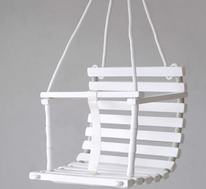 Balançoire pour bébé, balançoire en bois personnalisée faite à la main, premier anniversaire - Product Image 2