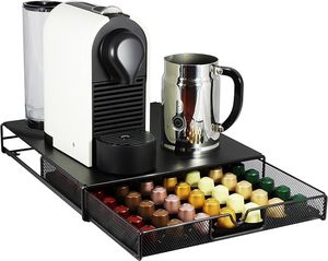 High Quality Black Metal Iron Nespresso Drawer <strong>Holder</strong> <strong>for</strong> 56 <strong>Coffee</strong> <strong>Pods</strong> Organizer <strong>for</strong> Living Room <strong>Coffee</strong> Store Use - Product Image 5