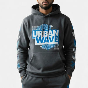 ชุดวอร์มทรงหลวมคุณภาพดี ดีไซน์ทันสมัย รับสกรีนโลโก้ คอลเลคชั่นฤดูหนาว สำหรับผู้ชาย - Product Image 6