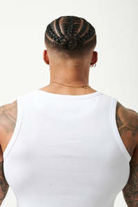 Camiseta sin mangas de algodón 100% de alto gramaje para hombre, estilo liso, con logo personalizado, de secado rápido, transpirable y antipilling, tendencia 2025 - Product Image 3