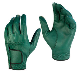 OEM Premium Custom Soft Fit Guantes de golf Gran calidad Deportes Poliéster Cuero Cierre ajustable Diseño de piel de oveja - Product Image 3