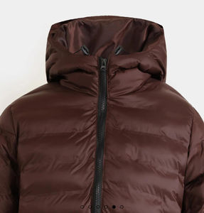 Vestes imprimées avec logo personnalisé OEM Vestes d'hiver à bulles pour femmes Manteau bouffant court brillant Vestes pour femmes - Product Image 3