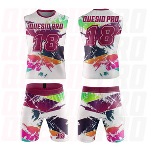 Fabricant OEM de haute qualité, uniformes 7v7, vêtements de sport et d'équipe, ensembles d'uniformes de football américain 7V7 personnalisés avec OEM à vendre - Product Image 1