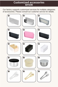 Custom 304 <strong>Stainless</strong> <strong>Steel</strong> <strong>Food</strong> Storage <strong>Containers</strong> with Lids Bento Lunch Box Metal Meal Prep <strong>Food</strong> <strong>Containers</strong> Reusable Stackable - Product Image 5