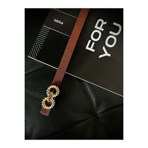 Women's Thin <b>Tan</b> <b>Belt</b> with Gold Buckle, Jacket <b>Belt</b>, Shirt <b>Belt</b>, Dress <b>Belt</b> - <b>Tan</b> - Product Image 4