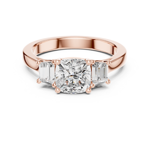 Joyas radiantes de seda 18K Gold Eternity Band con piedras de diamantes simulados - Product Image 2