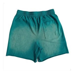 Vente chaude hommes coton lavé Shorts bouffant impression acide lavage conseil Shorts avec cordon Streetwear respirant Jogging Shorts - Product Image 4