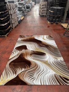 Alfombra Turca de Poliéster Afelpada Adiva, Tejida a Máquina con Diseño Jacquard, de Pelo Alto, Acolchada, Reversible, Lavable, Antideslizante y Antimicrobiana - Product Image 5