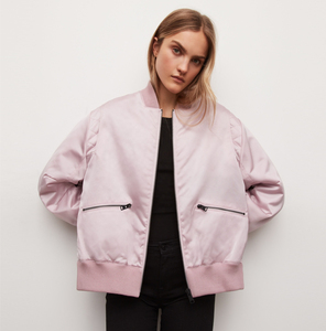 Fournisseur direct d'usine de qualité supérieure Vestes bomber d'hiver pour femmes Tricotées Respirantes Haute qualité Fermeture éclair personnalisée Vente chaude - Product Image 1