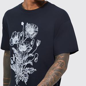 เสื้อยืดโอเวอร์ไซซ์ผู้ชายผ้าฝ้ายเฮฟวี่เวทสำหรับผู้ชายซักวินเทจ180กรัมแบบกำหนดเอง - Product Image 5