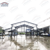 Tente d'atrium transparente en PVC de haute qualité pour événements de mariage et fêtes, avec structure en aluminium, résistante aux intempéries quatre saisons, aux UV et ignifuge
