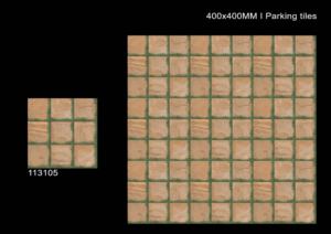 Outdoor Porcelain <b>Flooring</b> Tiles 400x400 mm Matt Finish Heavy Duty Surface for Parking Driveway Areas - Product Image 4