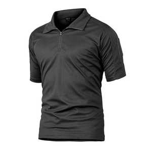 Camiseta Polo Táctica de Poliéster para Hombre 2026 con Cierre y Logotipo Personalizado, Fabricante de Ropa Deportiva y Camisas de Caza para Hombre - Product Image 4