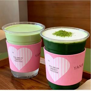 Gobelets en plastique PET transparents jetables avec logo personnalisé, pour matcha, boba, thé au lait, café glacé, smoothie, avec couvercles et pailles - Product Image 4