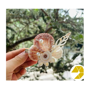 Barrette à cheveux en coquillages, coquille naturelle de haute qualité, accessoire fait à la main, conçu par un fournisseur vietnamien expérimenté - Product Image 6