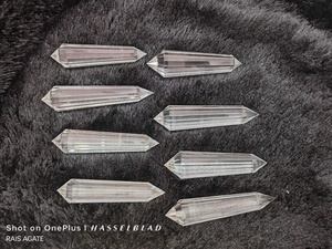 Natural 16-32 Faceted Clear Quartz Vogel Wand Double Terminated <b>Crystal</b> Point Energy Healing Meditation Reiki Gift - Product Image 4