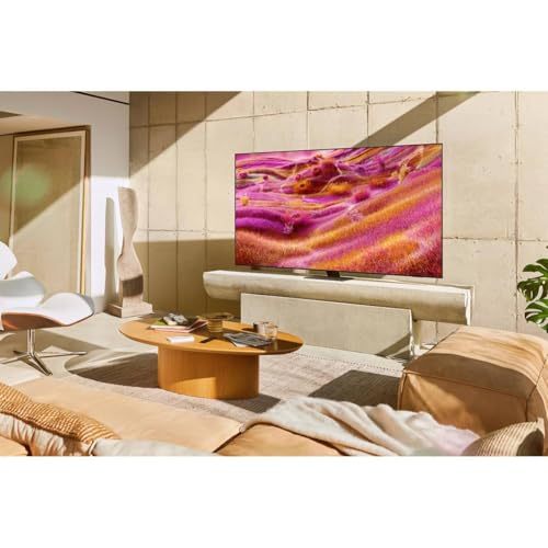 For 75-Inch LED Smart TV Anti-Glare 4K Upscaling QLED Backlight 120Hz Refresh Rate Black Cabinet for Home & Hotel Use