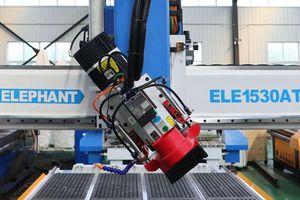 Màu Xanh voi <span class=keywords><strong>CNC</strong></span> 1325 1530 ATC gỗ <span class=keywords><strong>Router</strong></span> giá, 4 * 8ft 5 * 10ft 3D 4 trục gỗ điêu khắc khắc giá máy - Product Image 3