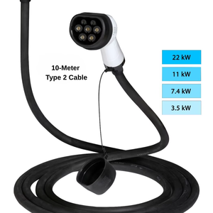 New Type 2 EV <b>Charging</b> <b>Cable</b> 10m 22kW 32A 3 Phase Fast <b>Charging</b> for Electric Vehicles - Product Image 1