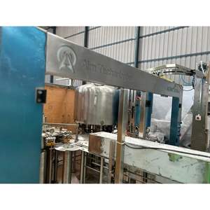 Machine de remplissage automatique haute vitesse 60 BPM pour boissons eau jus huile pâte 500ml volume pneumatique pour canettes en plastique métal - Product Image 5